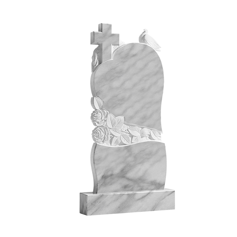 Мрамор 243 Резной памятник 243 Уфалейский (серый) — изображение 1
